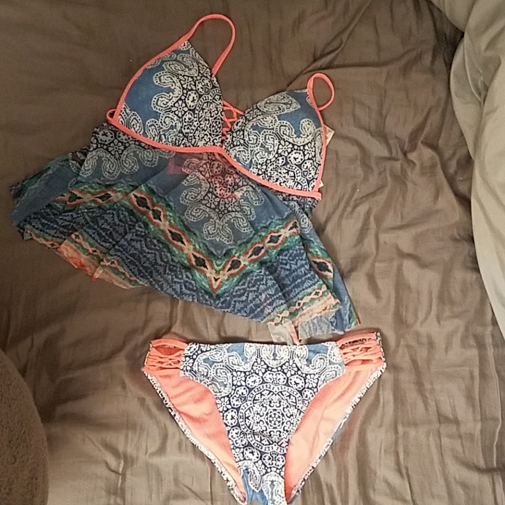 Tankini Matching Sheer Top and Bottom